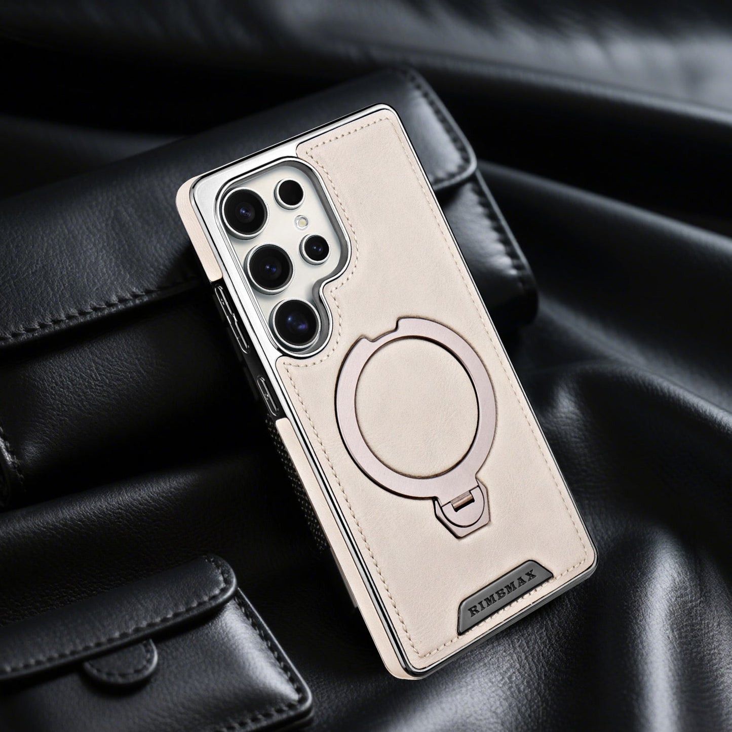 Funda con soporte magnético de metal para Samsung Serie S