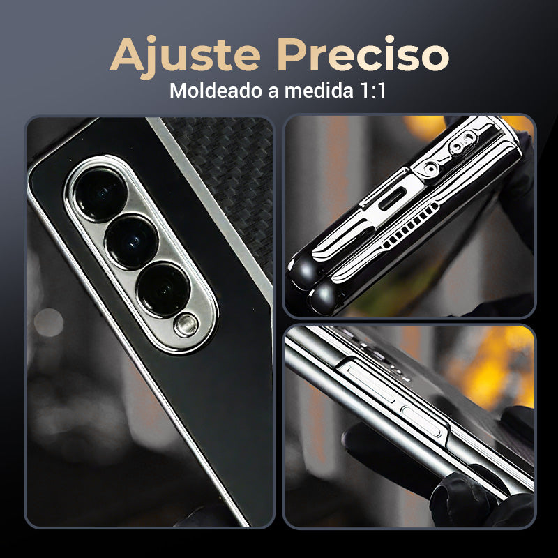 Funda de piel de becerro italiana de alta calidad para Samsung Fold Series