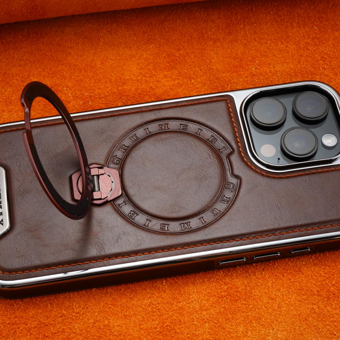 Funda con soporte magnético de metal para iPhone