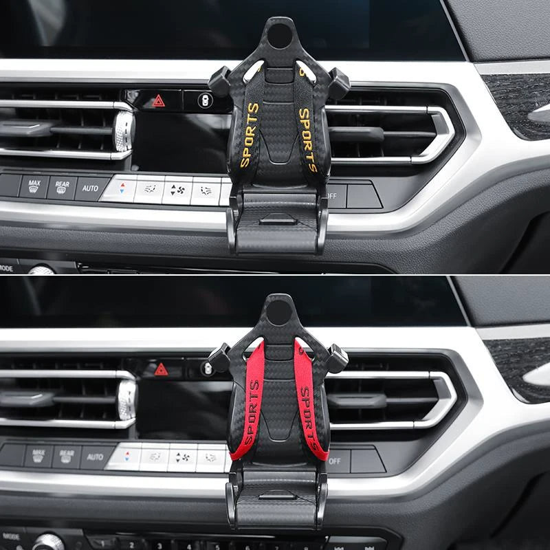 🏎️✨ El Soporte para Móvil ASIENTO DE CARRERAS - ¡Donde tu Móvil Encuentra Seguridad de Grado Profesional! ✨🏎️