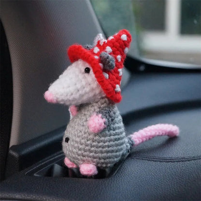 🐭❤️ Handmade Felt Mouse Charm - Your Pocket-Sized Companion! ❤️🐭
