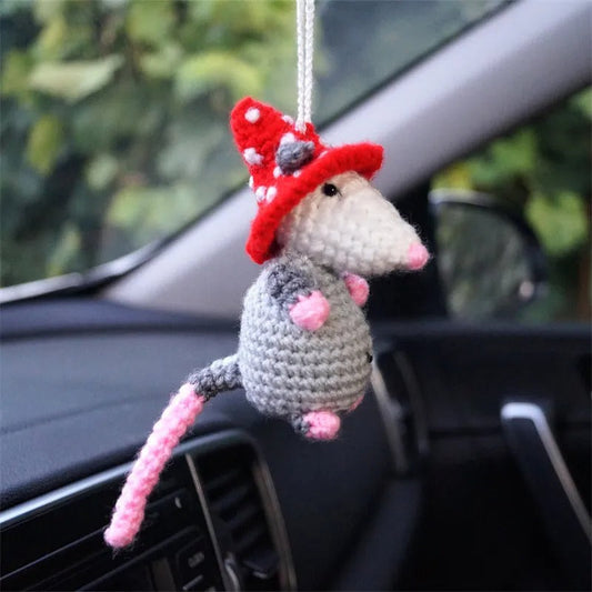 🐭❤️ Handmade Felt Mouse Charm - Your Pocket-Sized Companion! ❤️🐭