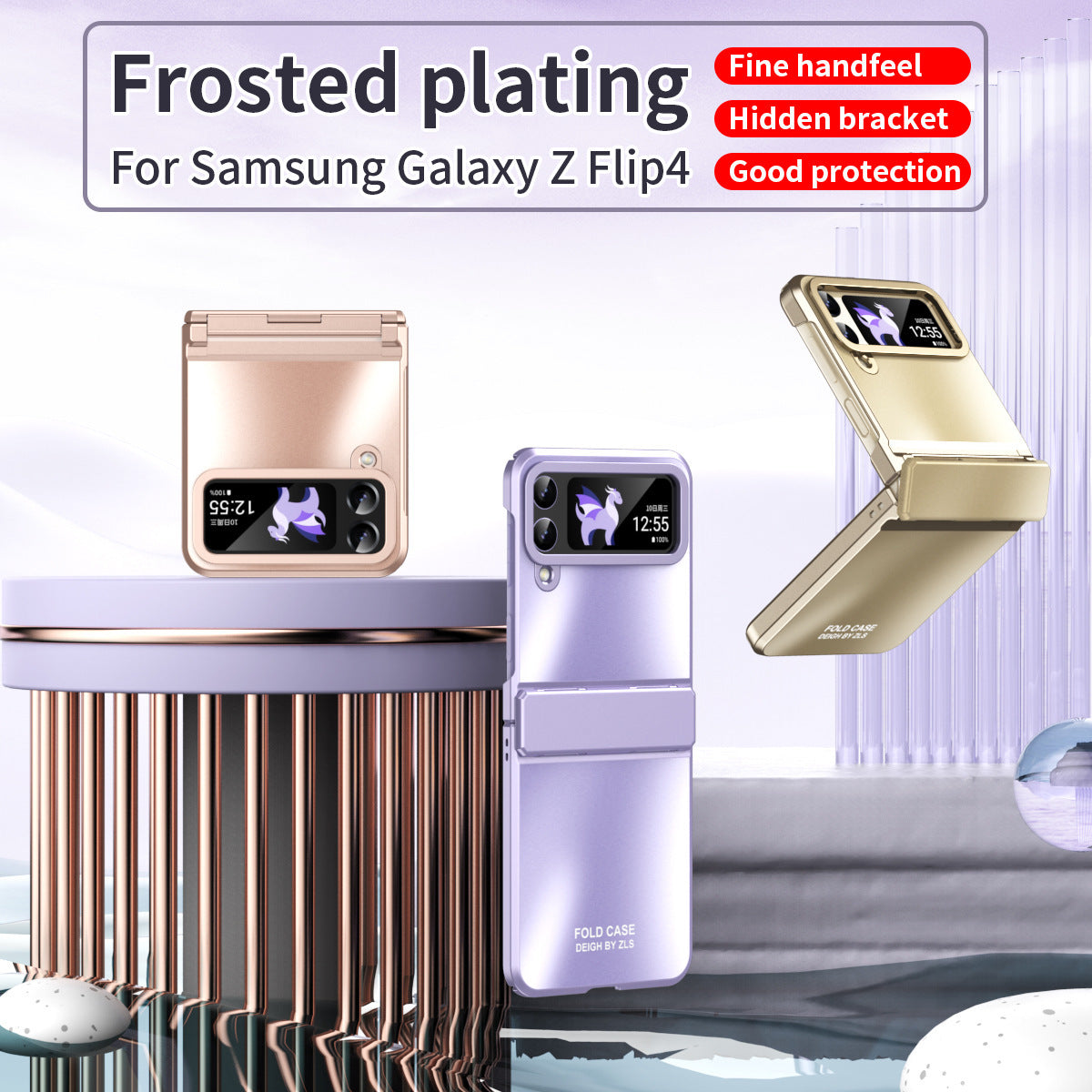 Funda protectora metálica de una sola pieza para Samsung Flip Series