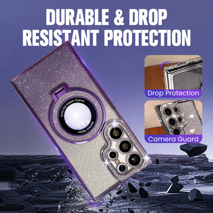 Deslumbrante Soporte Plegable Que Centellea Funda Cubierta para Samsung Serie S