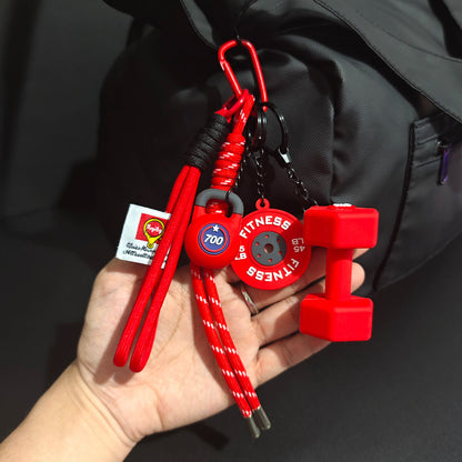 💪🔥 ¡Da rienda suelta a tu espíritu gimnástico allá donde vayas! Set de llaveros para amantes del fitness 🔥💪