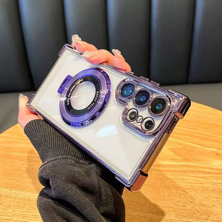 Funda con protección y soporte magnético para Samsung Serie S