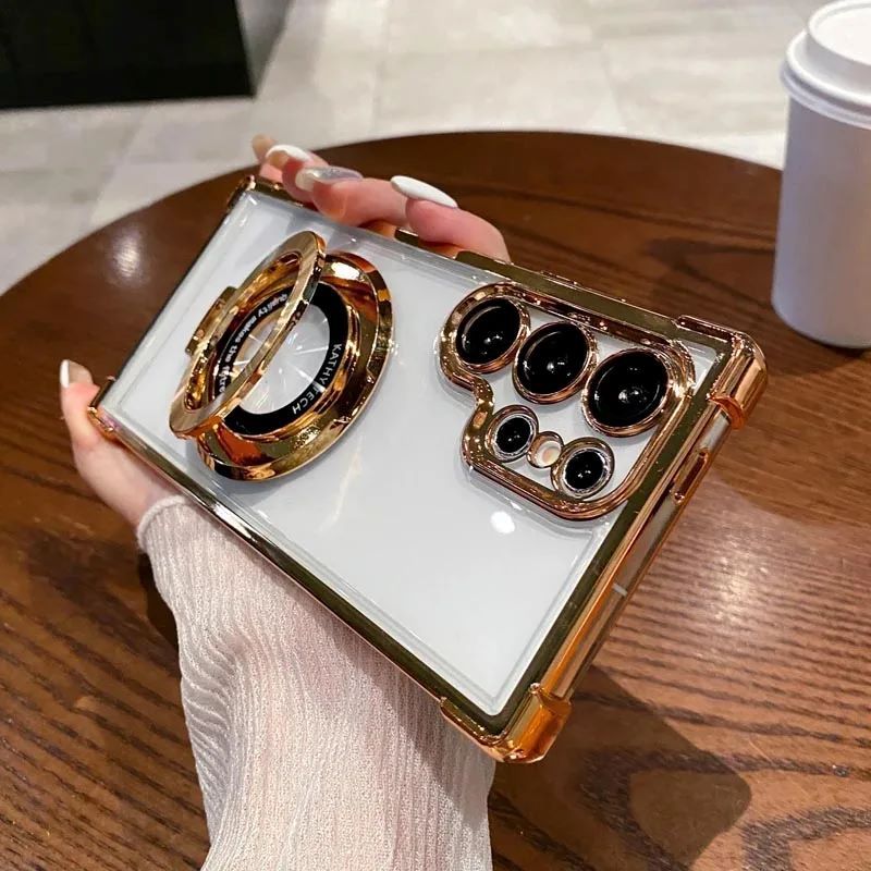 Funda con protección y soporte magnético para Samsung Serie S