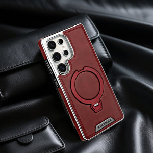 Funda con soporte magnético de metal para Samsung Serie S