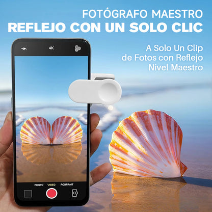 Lente con efecto espejo: captura reflejos impresionantes al instante.