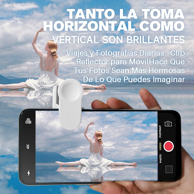 Lente con efecto espejo: captura reflejos impresionantes al instante.