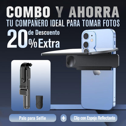 Lente con efecto espejo: captura reflejos impresionantes al instante.