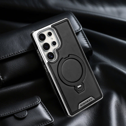 Funda con soporte magnético de metal para Samsung Serie S