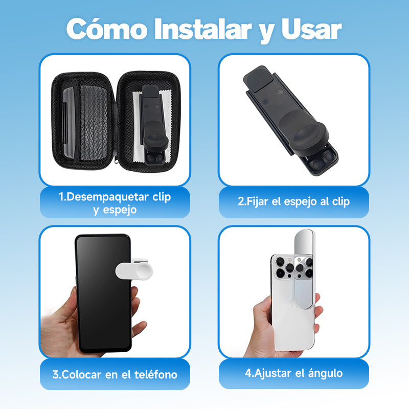 Lente con efecto espejo: captura reflejos impresionantes al instante.