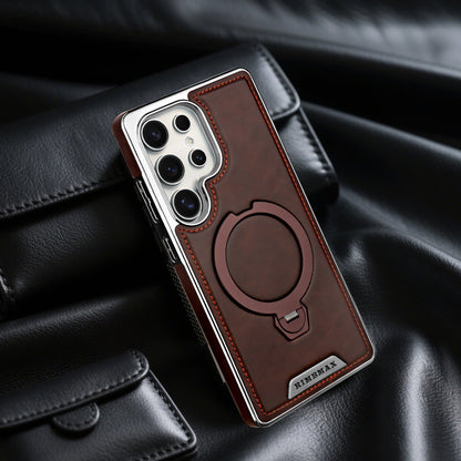Funda con soporte magnético de metal para Samsung Serie S