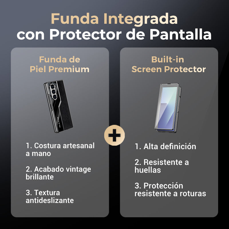 Funda de piel de becerro italiana de alta calidad para Samsung Fold Series