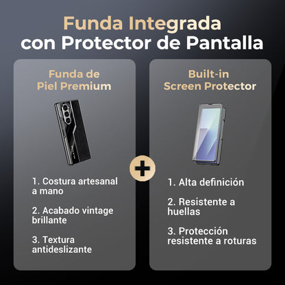 Funda de piel de becerro italiana de alta calidad para Samsung Fold Series