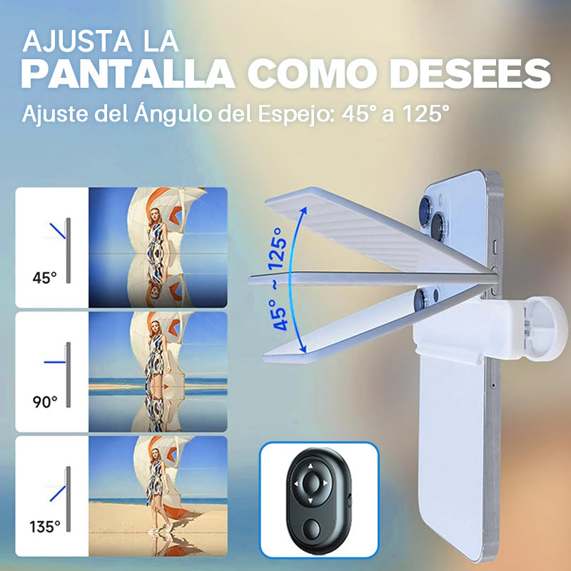 Lente con efecto espejo: captura reflejos impresionantes al instante.
