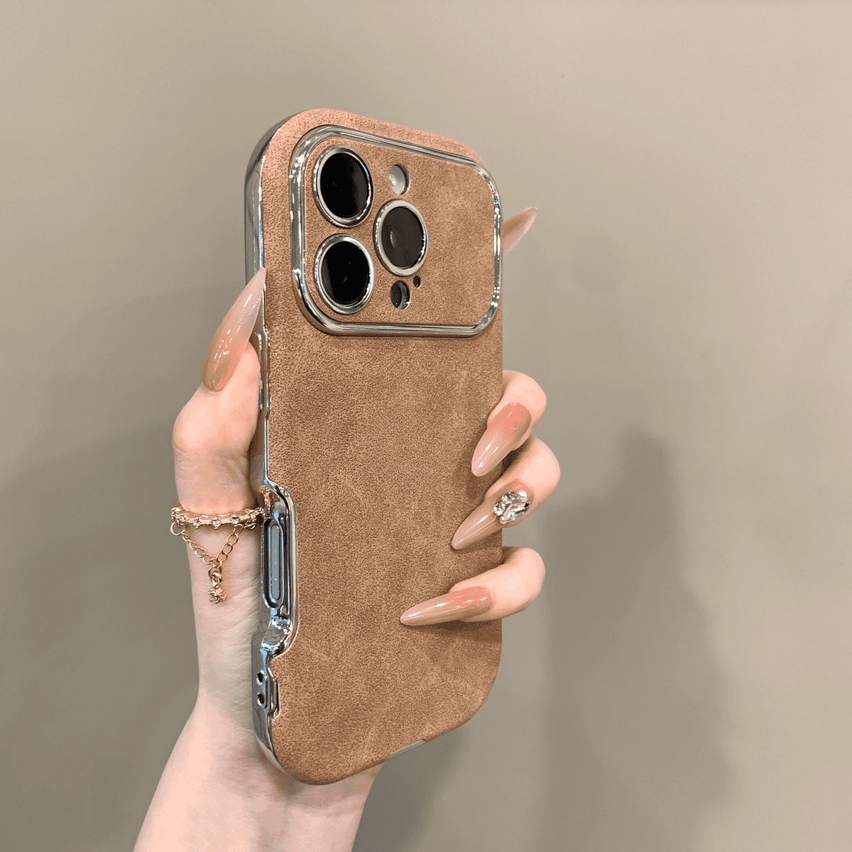 Funda de piel de nobuck para iPhone--🔥Segundo artículo con un 40% de descuento
