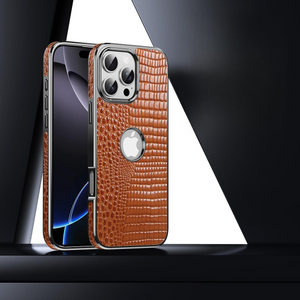Funda de piel de cocodrilo para iPhone