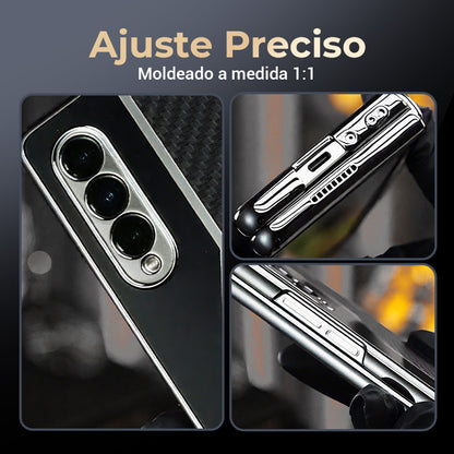 Funda de piel de becerro italiana de alta calidad para Samsung Fold Series