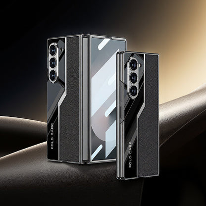Funda de piel de becerro italiana de alta calidad para Samsung Fold Series