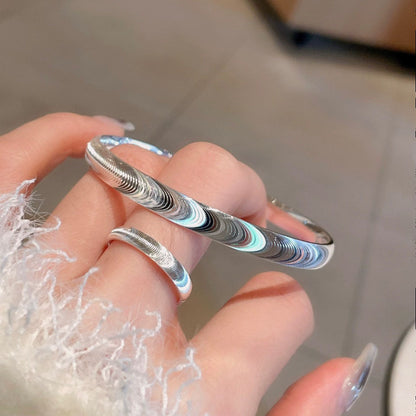 💍✨ Captura el Resplandor Misterioso – Anillo de Piedra Ojo de Gato con Pulido Espejo ✨💍