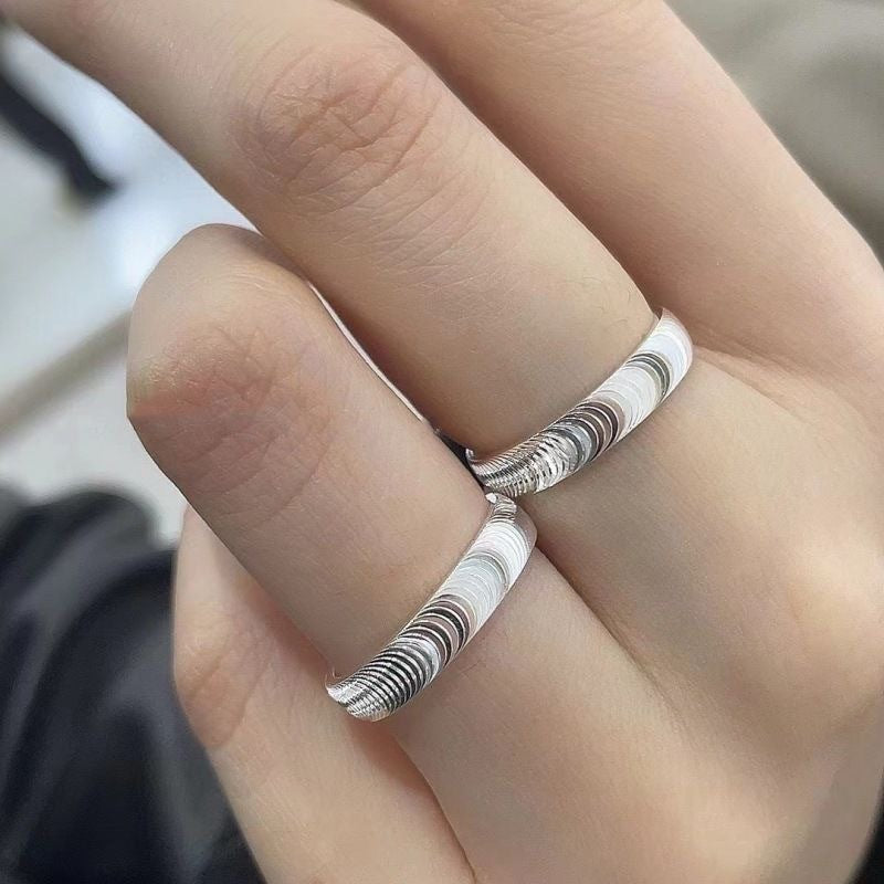 💍✨ Captura el Resplandor Misterioso – Anillo de Piedra Ojo de Gato con Pulido Espejo ✨💍