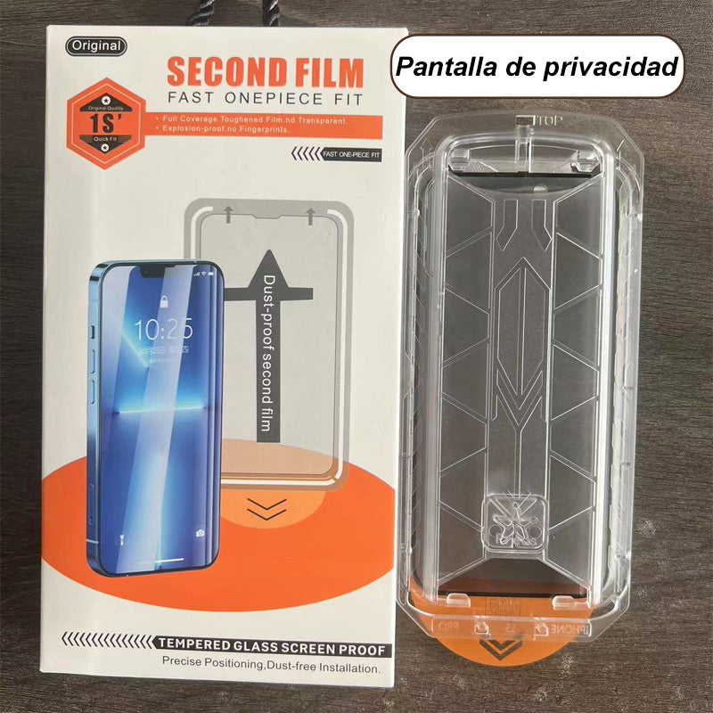 Juego de protectores de pantalla resistentes a golpes, polvo y antihuellas
