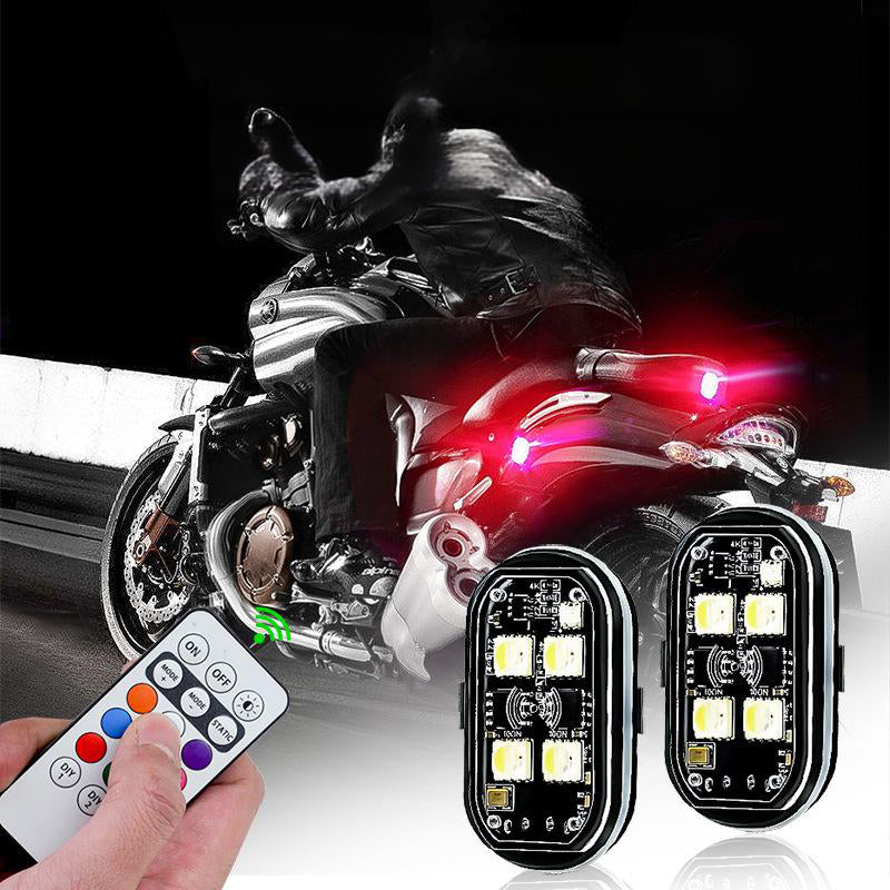 Luz LED de Advertencia Portátil para Auto con Control Remoto