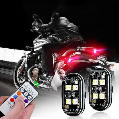 Luz LED de Advertencia Portátil para Auto con Control Remoto