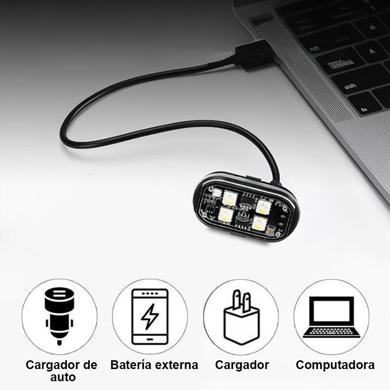 Luz LED de Advertencia Portátil para Auto con Control Remoto