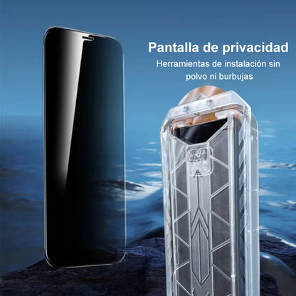 Juego de protectores de pantalla resistentes a golpes, polvo y antihuellas