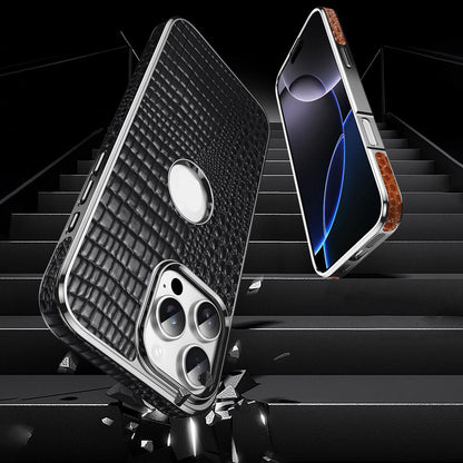 Funda de piel de cocodrilo para iPhone