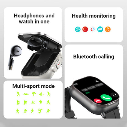 🔥2025 nueva venta caliente🔥 2 en 1 auriculares Bluetooth Smartwatch