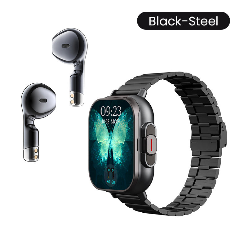 🔥2025 nueva venta caliente🔥 2 en 1 auriculares Bluetooth Smartwatch