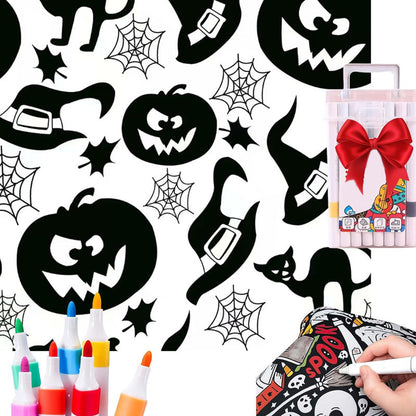 Manta para colorear DIY con rotuladores