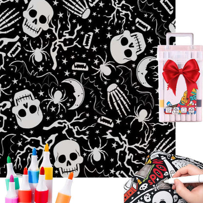 Manta para colorear DIY con rotuladores